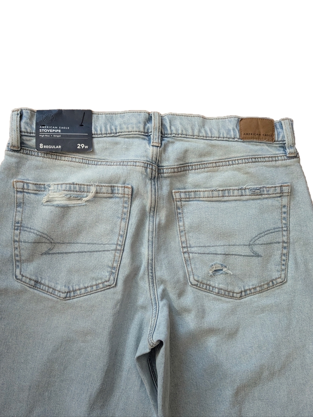 American Eagle Women's 8 Regular High Rise Strigid Stovepipe Jeans